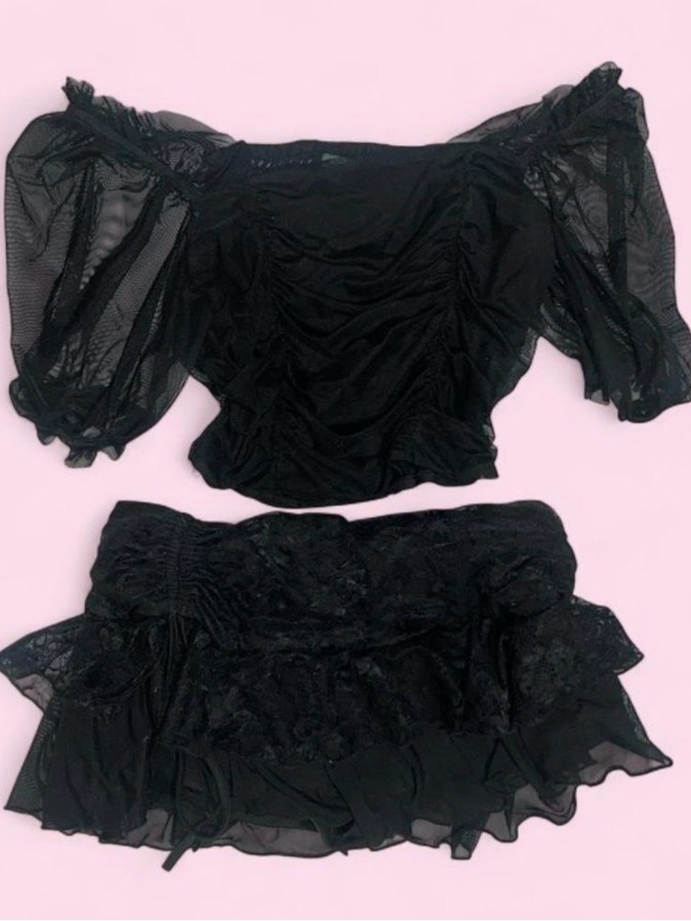 Goth Mesh Top - Picture 1 of 5